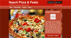 Desktop Screenshot of napolipizzaastoria.com